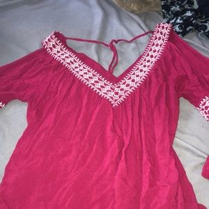 fucsia blouse